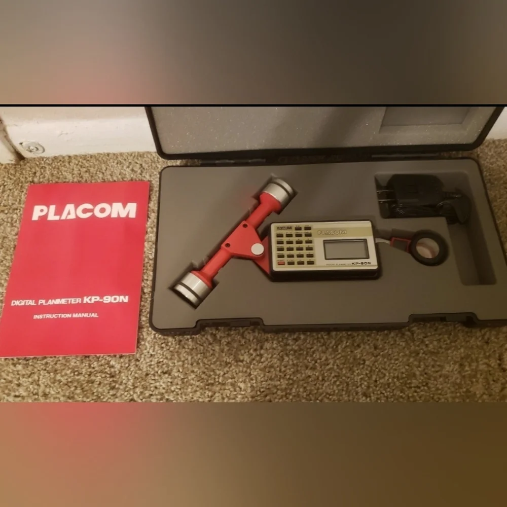 Alvin KP-90N Red and Gray Digital Planimeter